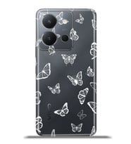 Vivo Y36 Kapak HD Renkli Dizayn Silikon Kılıf - Butterfly