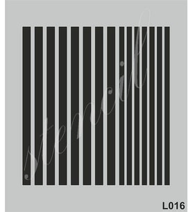 Stencil Boyama Şablonu 21x25 cm. L016 