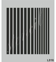 Stencil Boyama Şablonu 21x25 cm. L016 