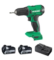 Hikoki DS18DA-5.0 18V/5.0Ah 50Nm Çift Akülü Şarjlı Darbesiz Matkap (Yeşil)