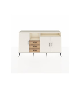 Arges Konsol 5 Raflı 3 Çekmeceli 3 Kapaklı 176x30x99 Aytaşı-Aytaşı/Çam