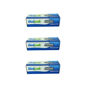 Burpak Alüminyum Folyo - 45 Cm. x 50 Metre - 10 Mikron - 3 Paket