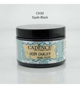 Cadence Very Chalky Home Decor Mobilya Boyası 150 ml. CH-30 SİYAH 