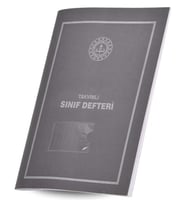 Gülpaş Takvimli Sınıf Defteri Gri Plastik Kapak İlkokul 390