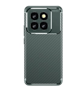 Xiaomi Mi 14t Pro Kılıf Auto Focus Karbon Kapak - Koyu Yeşil