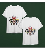 Power Puff Girls Tasarımlı Tişört Kişiye Özel ( Unisex - Büyük - Çocuk )