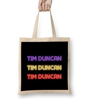 Tim Duncan - Basketball gifts Vintage Retro Rainbow Quotes For BOYS AND Dad Bez Çanta Uzun Saplı