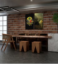 Kişiye Özel Yeni İş ,Ofis Hediyesi Osmanlı Tasarımlı Kanvas Tablo İkili Set 30x50 cm
