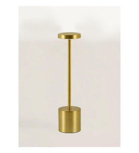 Şık Gold Çubuk Model LED Masa Lambası, 33 cm, Modern ve Enerji Tasarruflu (Krem)