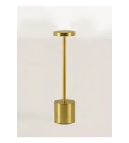 Şık Gold Çubuk Model LED Masa Lambası, 33 cm, Modern ve Enerji Tasarruflu (Krem)