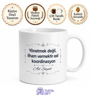 İsme Özel Koordinatör Yazılı Kupa Bardak Hediye Özel Tasarım