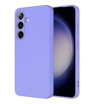 Samsung Galaxy S24 İçi Kadife Silikon Kılıf Lila