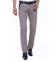 Garnili Cepli Desensiz Slim Fit Bej Erkek Pantolon - Wessi (Krem)