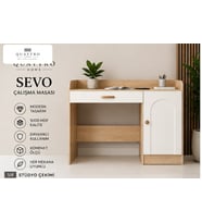 SEVO ÇALIŞMA MASASI -Genişlik: 120 cm Yükseklik: 90 cm Derinlik: 57 cm- %100 MDF