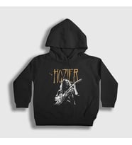 Presmono Unisex Çocuk Siyah Dublin Guitar Müzik Hozier Kapüşonlu Sweatshirt 474528tt
