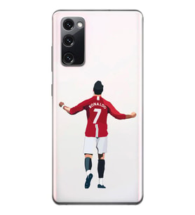 Samsung Galaxy S20 FE Uyumlu Cristiano Ronaldo Tasarımlı Şeffaf Telefon Kılıfı