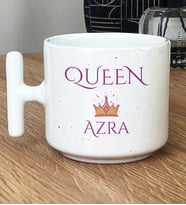 Kişiye Özel Queen Hediye T Kupa Bardak Sevgiliye Hediye (Beyaz)