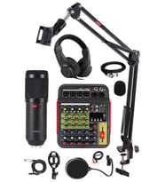 Lastvoice Rec Paket-2 BM800 Mikrofon Phantomlu Mikser Kulaklık Stand Filtre Set
