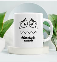 Özür Dilerim Kupa Bardak Beyaz
