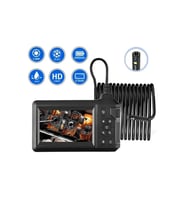 Vtn-008 Ekranlı Çift kameralı 10 Mt Sert Kablo Yılan Endoskop Kamera 8 mm 4.3 ınc (A.Siyah)
