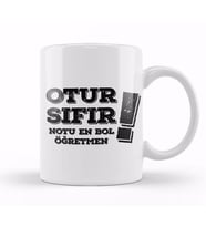 Öğretmenler Günü Öğretmene Hediye 015 Kupa Bardak Porselen