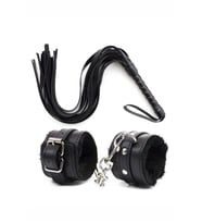 Amora Secret Deri Bileklik Kırbaç Harness Set