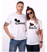 Tshirthane Gelin Damat Sevgili Kombinleri Tshirt Kombini (Tek Ürün Fiyatıdır.)