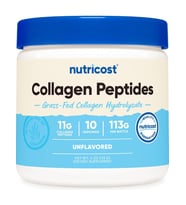 Nutricost Grass-Fed Collagen(Kolajen) Powder 4 Oz (Unflavored) - Gluten Free  Non-Gmo