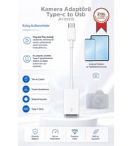 Torima Kamera Adaptörü Type-c to Usb JH01515 Beyaz