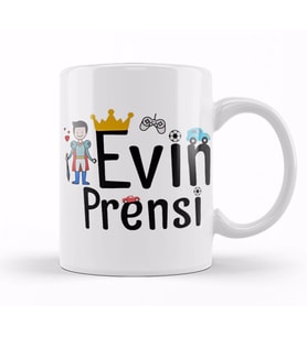 Evin Prensi Kupa Bardak Porselen