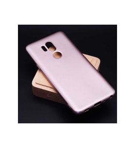 LG G7 Uyumlu Kılıf Zore Premier Silikon Kapak (Rose Gold Altın)