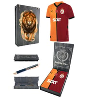 Galatasaray Orijinal Lisanslı 24/25 Parçalı 5 Yıldızlı Forma Hybrit Kalem Set Aslan Baskı (Sarı-Kırmızı)