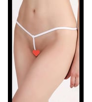 Fantezia Night Beyaz Fantazi İp Tanga TM1134