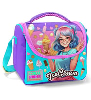 Coral High Beslenme Çantası 11789, Kız Çocuk, Lila Turkuaz Dondurmalı Kız, Isı Yalıtımlı