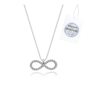 Swarovski Zirconia Taşlı Sonsuzluk Kolye