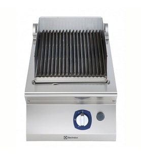 Electrolux Professional Endüstriyel Gazlı Set Üstü Lavataşlı Barbekü, Paslanmaz Brulörlü, Çift Taraflı Döküm Izgaralı, Derinlik 730 Mm - 400 Mm E7GRGDLC00