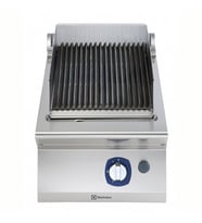 Electrolux Professional Endüstriyel Gazlı Set Üstü Lavataşlı Barbekü, Paslanmaz Brulörlü, Çift Taraflı Döküm Izgaralı, Derinlik 730 Mm - 400 Mm E7GRGDLC00