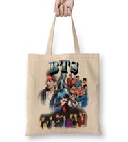 Bts Bangtan Bez Çanta Uzun Saplı