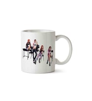 Black Pink 4 Porselen Kupa Bardak