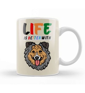 Funny Dog Lover Gift For   Men Kupa Bardak Porselen