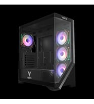 Vento Vg4202fla Atx Tower, 850w 80+ Siyah, Temperli Cam, Rgb, Mesh, Atx Gamıng Kasa