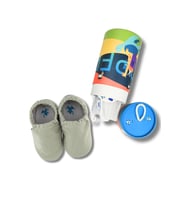 Hopfrög Recycled Canvas Hyper Eco Su Yeşili Barefoot Patik (Hediye Seti)
