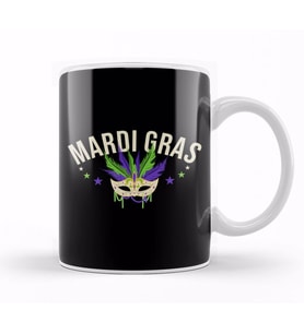 Celebrating Mardi Gras 2020 Colorful Mask Festive Kupa Bardak Porselen