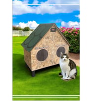 Kedi Evi Kedi Yuvası Su ve Isı Yalıtımlı 2 bölmeli 2 kedilik iç ve dış mekan