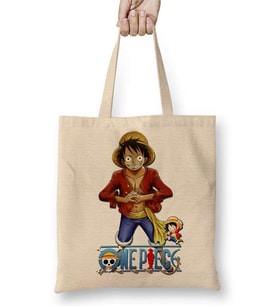 Luffy One Piece Bez Çanta Uzun Saplı