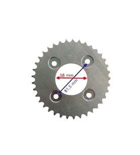 HONDA İNNOVA UYUMLU ARKA DİŞLİ 428-37T İÇ 58 MM ÖM