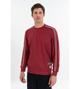 Maraton Comfort Erkek Bisiklet Yaka Bordo Sweatshirt