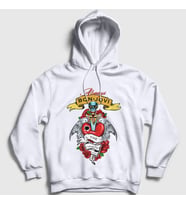 Presmono Unisex Beyaz Always Bon Jovi Kapüşonlu Sweatshirt 20075tt