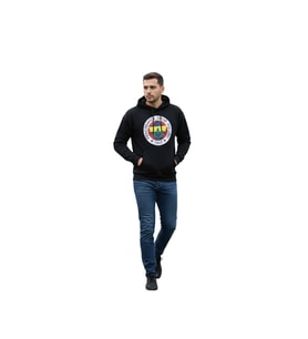 Fenerbahçe Orijinal Lisanslı FB Logolu Lacivert Kapüşonlu Sweat