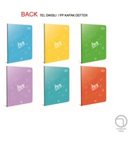 Gıpta Back Tel Dikiş Plastik Kapak Defter A5 80 YP Kareli 4995